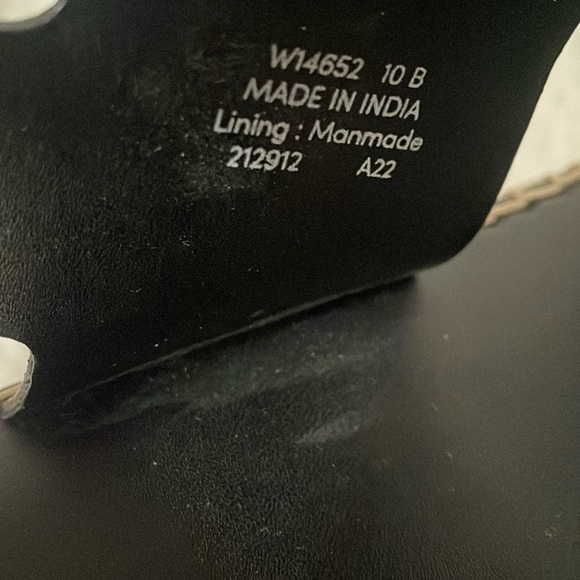 Cole Haan Black Sandals with Gold Accents - Picture 6 of 14